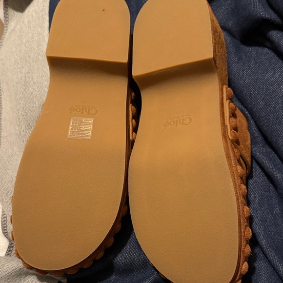Chloé Brown Suede Clogs - Picture 4 of 5